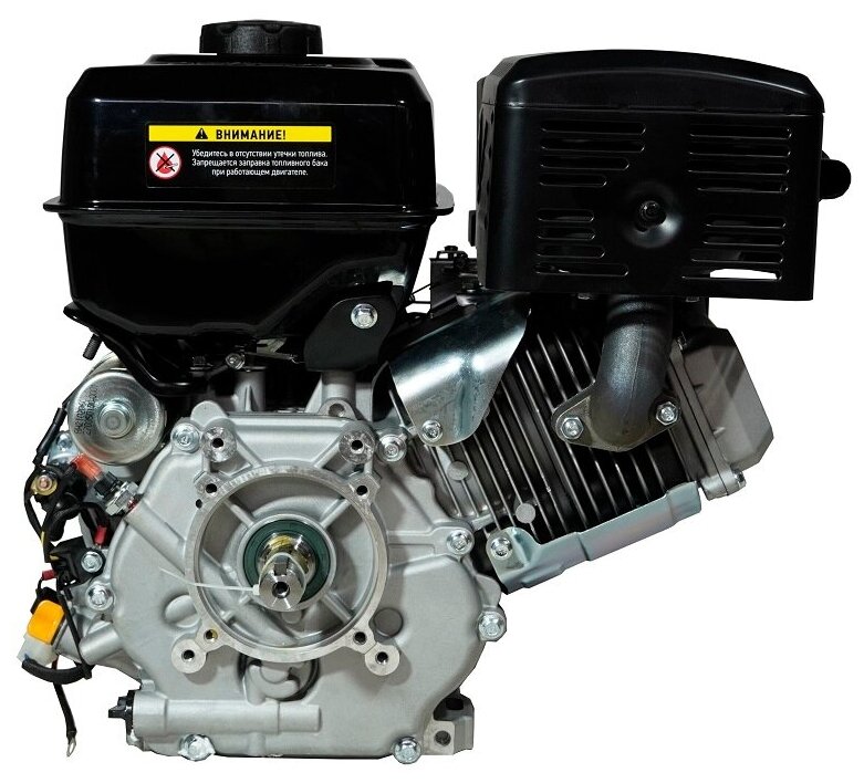 Двигатель бензиновый Loncin LC192FD (A type) D25 7А (20л с 459куб вал 25мм ручной и электрический старт катушка 7А)