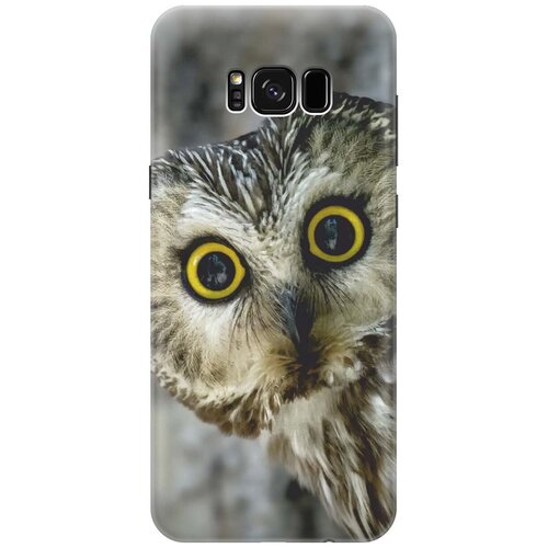 фото Re:pa накладка transparent для samsung galaxy s8+ с принтом "удивленная сова"