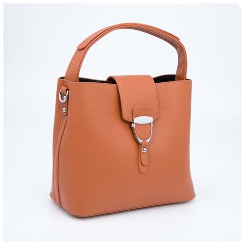 фото Тоут, отдел на молнии, наружный карман, регулируемый ремень, цвет рыжий нет бренда