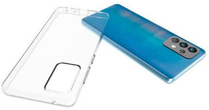 Чехол силиконовый для Samsung A72, прозрачный