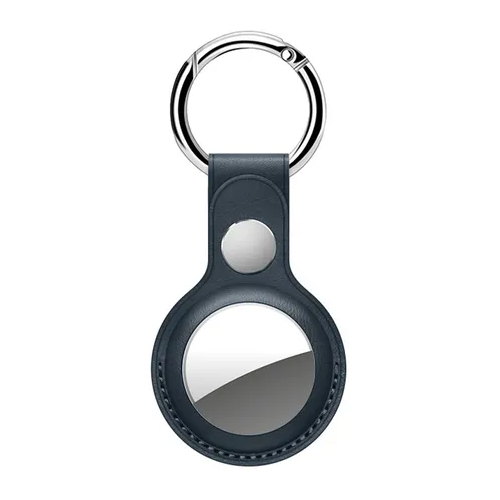 фото Брелок для airtag deppa, экокожа, с кольцом для ключей, красный
