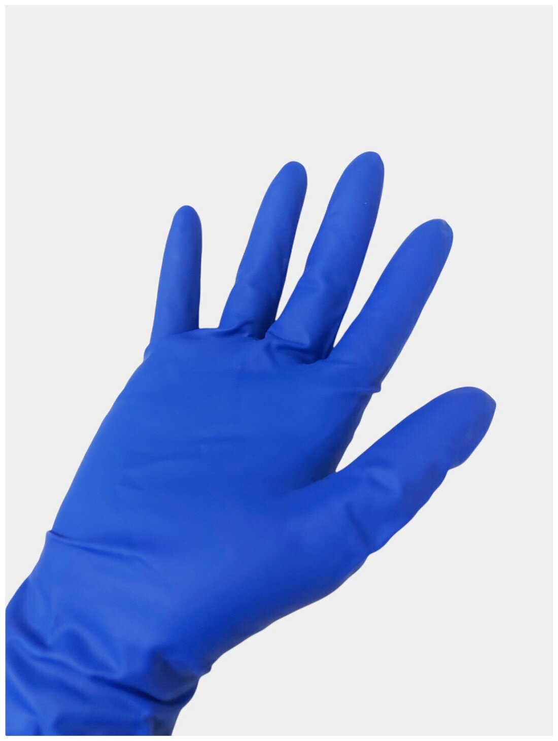 Перчатки High Risk хозяйственные латексные синие 3 пары в упаковке, размер XL. - фотография № 4