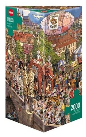 Пазл Heye 2000 деталей: Уличный парад-алле