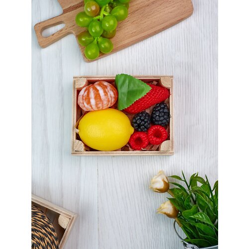 Мыло ручной работы Коробка с фруктами мини, №2