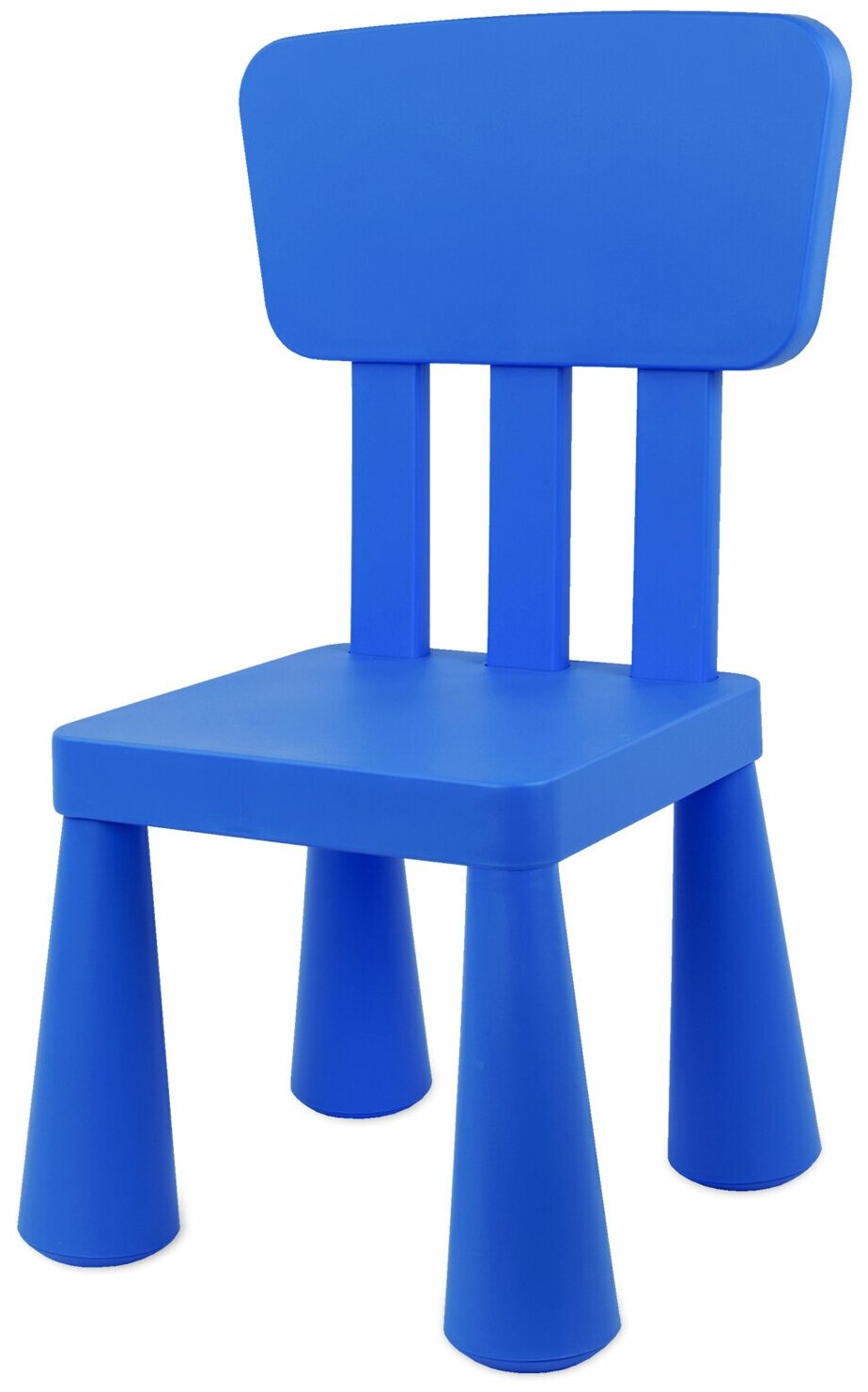 Детский стул / стульчик пластиковый для ребенка, малышей со спинкой Мамонт синий, от 2 до 7 лет, 532750 - фотография № 1