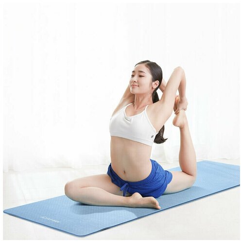 фото Xiaomi коврик для йоги xiaomi double-sided non-slip yoga mat (синий)