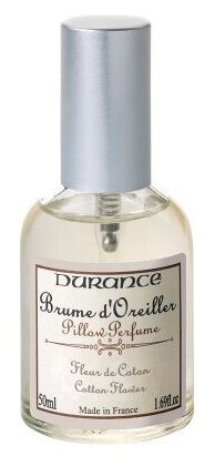 Durance Ароматический спрей для белья Pillow Perfume Cotton Flower 50мл (цветок хлопка)