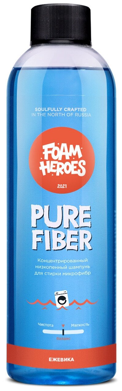 Foam Heroes Pure Fiber низкопенный шампунь для стирки микрофибры