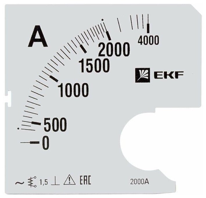 Шкала сменная для A961 2000/5А-1.5 PROxima EKF s-a961-2000 1шт