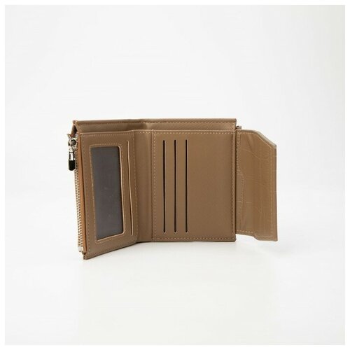 фото Кошелёк, отдел на магните, цвет бежевый нет бренда