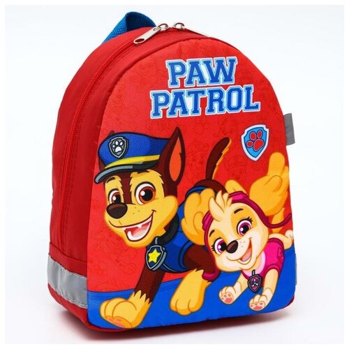 фото Рюкзак детский 19*9*23, отд на молнии, красный paw patrol