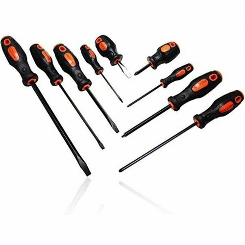 Набор ударных отверток, с магнитным наконечником, Jinfeng, 9 шт
