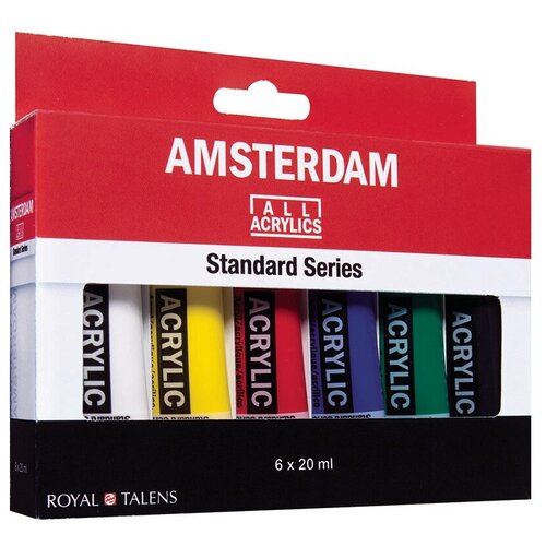 Краска акриловая Royal Talens Amsterdam Стандарт в наборе 6 цв20 мл 17820406 1 шт.