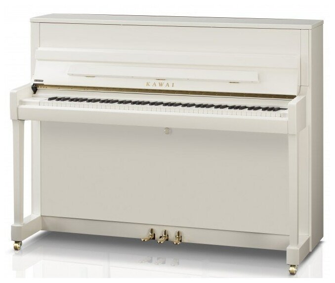 Kawai K-200 WH/P пианино, цвет белый полированный, механизм Millennium III