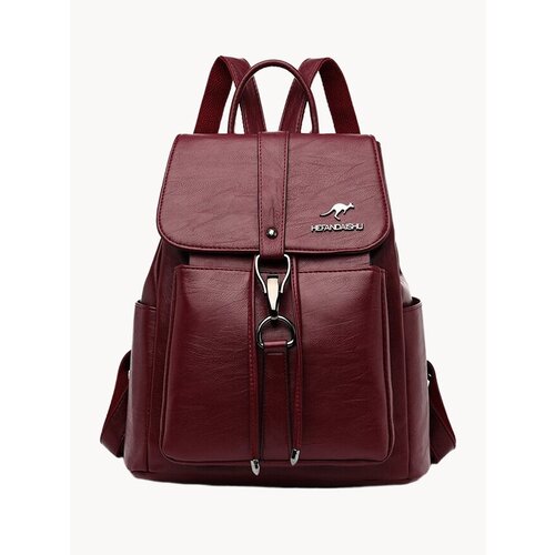 Модный рюкзак женский красный