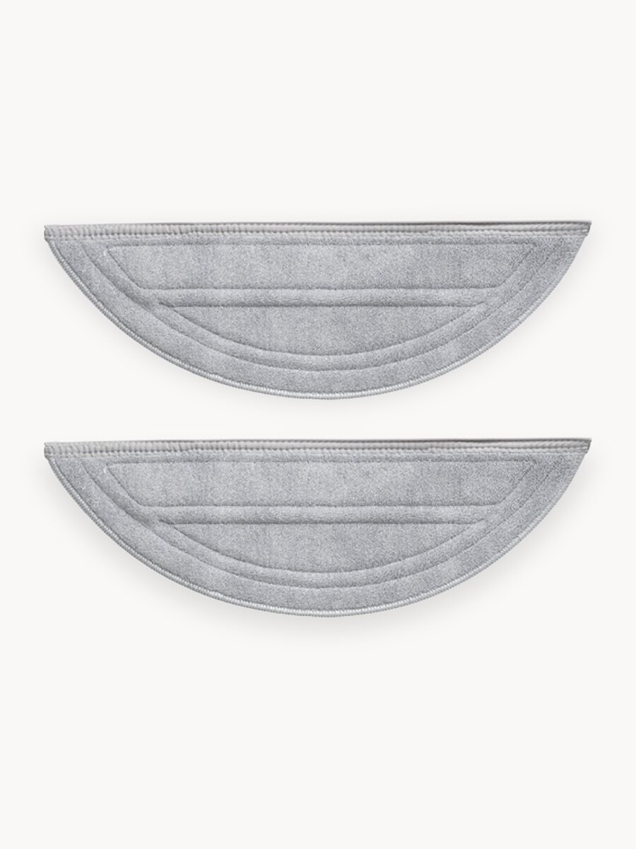 Аксессуары Roborock Антибактериальная двухзонная вибрационная швабра - серая - 2шт. для пылесосов Roborock S9 Maxv Ultra