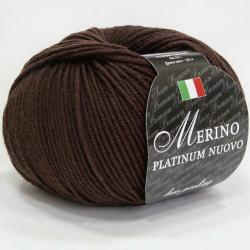 Пряжа Seam Merino platinum nuovo 39 Сеам Мерино платинум ново, 100% мериносовая шерсть экстрафайн супервош, 50 г, 125 м, 1 моток.