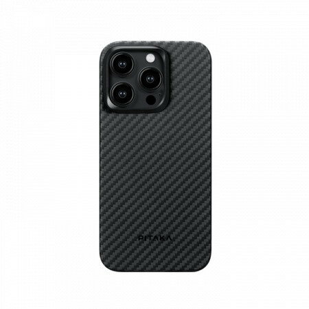 фото Чехол PITAKA MagEZ Case 4 для iPhone 15 Pro черно-синий 1500D Twill (KI1501P)