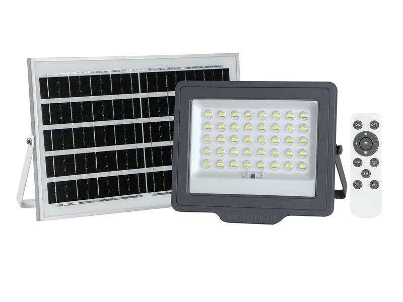 5044418 Прожектор светодиодный PFL SOLAR 100 6500К IP65 (в компл. с солнечной панелью и пультом) JazzWay