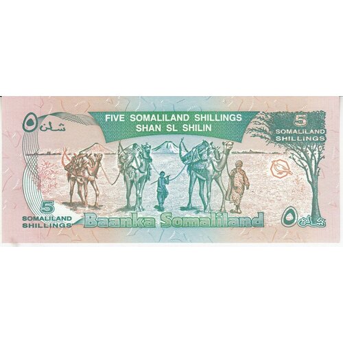 Сомалиленд 5 шиллингов 1994 г. (образец) сомалиленд 10 шиллингов 1994 unc pick 2a