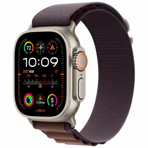 Apple Watch Ultra 2 49mm Titanium Case with Indigo Alpine Loop Band - Large (GPS + Cellular)