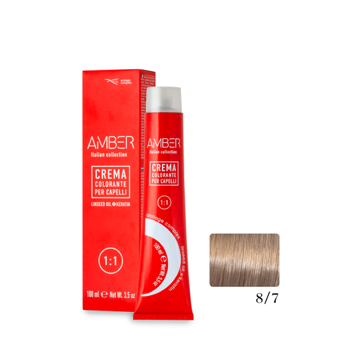 Крем-краска AMBER 8/7, 100 мл