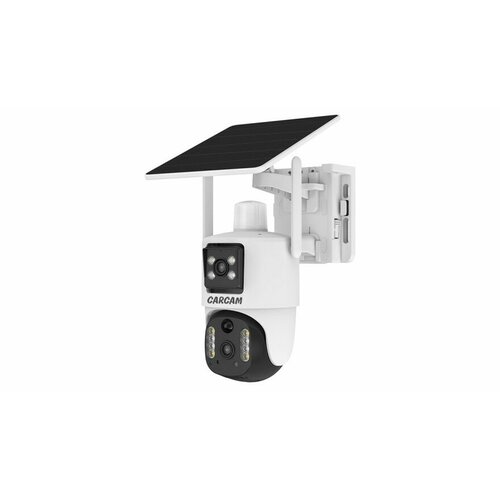 Поворотная 4G-камера с двумя объективами и солнечной батареей CARCAM 4MP Solar Outdoor PTZ Dual View Camera V380BP5-4G 805100₽