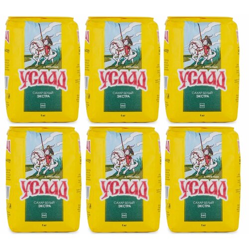 Сахар-песок Услад, Россия, 1 кг х 6шт