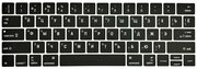 Накладка на клавиатуру с Американской раскладкой с гравировкой для MacBook Pro 13 touchbar 2016-2019 (Модель: A1706 A1989), MacBook Pro 15 2016-2019 (Модель: A1707 A1990) 1 шт.