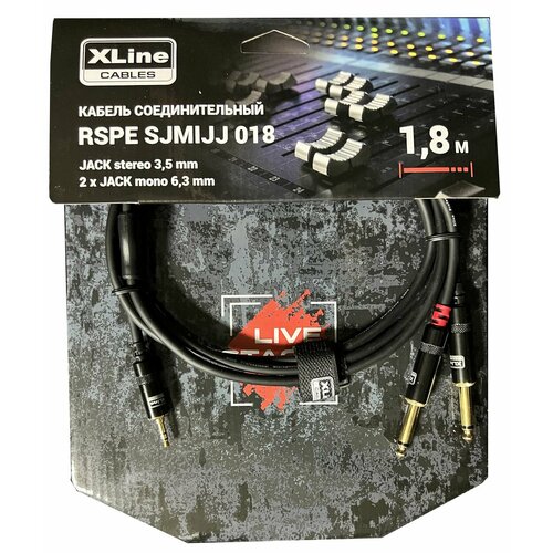 Xline Cables RSPE SJMIJJ018 Кабель специальный Mini JACK stereo 3.5mm - 2 x JACK mono 6.3mm 1.8m