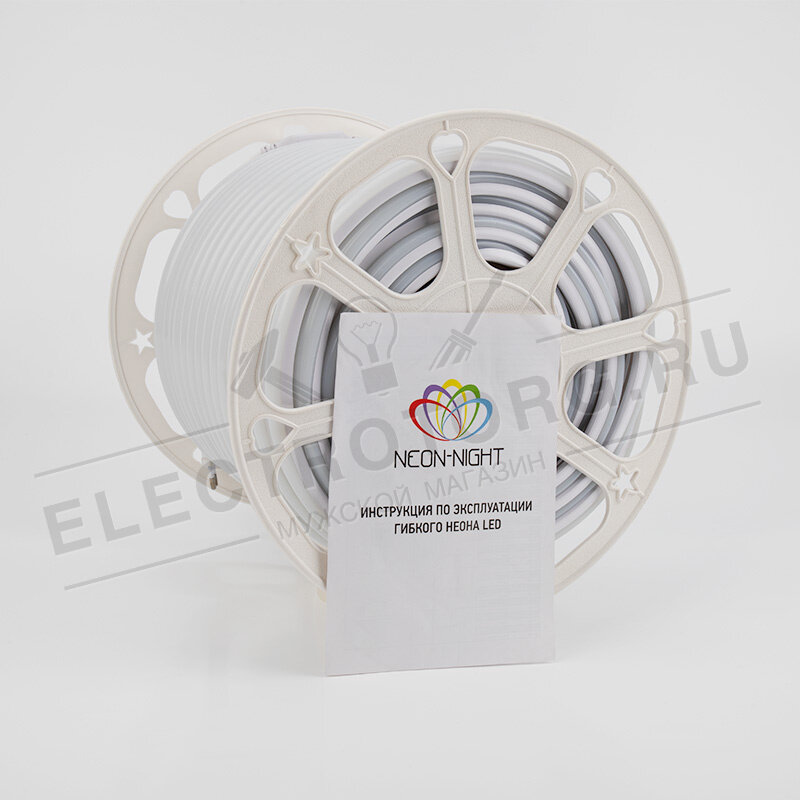 Гибкий неон LED SMD, форма – D, 16х16 мм, синий, 144 LED/м, бухта 50 м Neon-Night - фото №3
