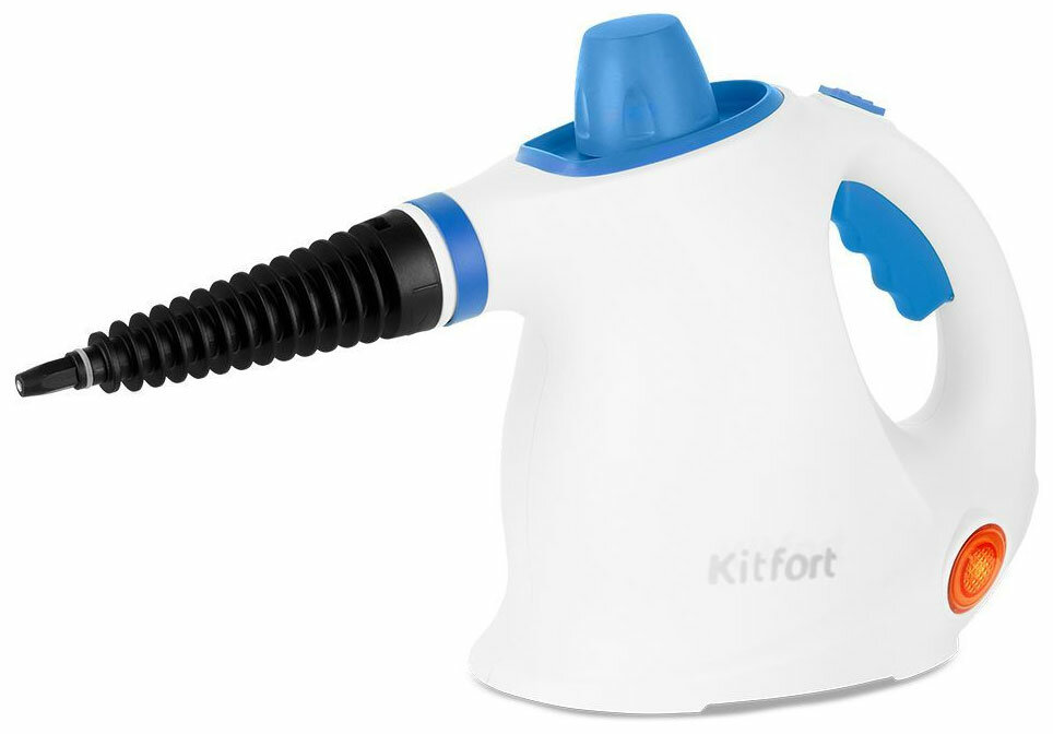 Пароочиститель Kitfort КТ-9194-3, бело-синий