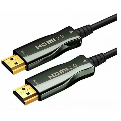 Wize AOC-HM-HM-10M кабель HDMI оптический, 10 метров, черный