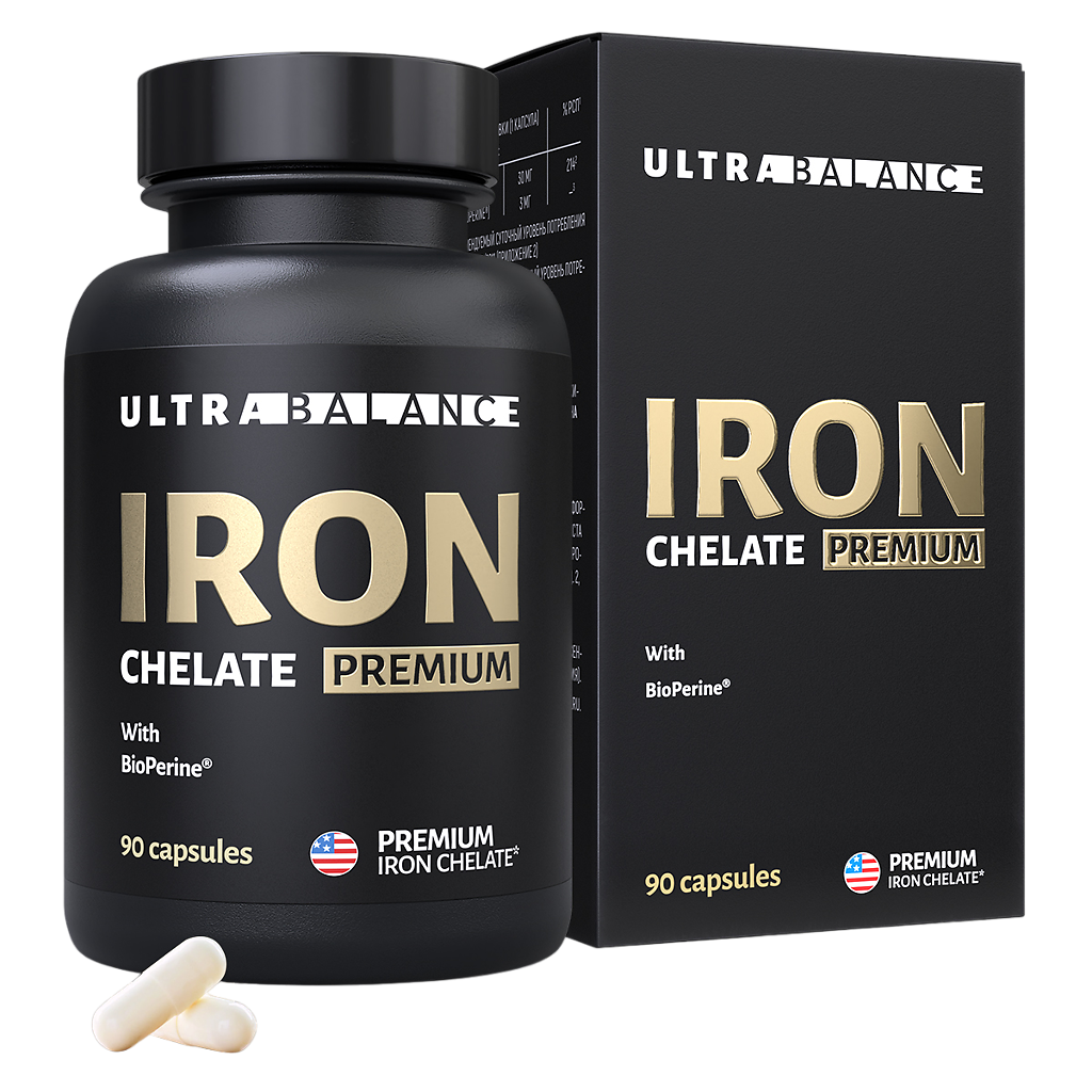 Железо Хелат Премиум/Iron Chelate Premium UltraBalance капсулы по 300 мг 90 шт