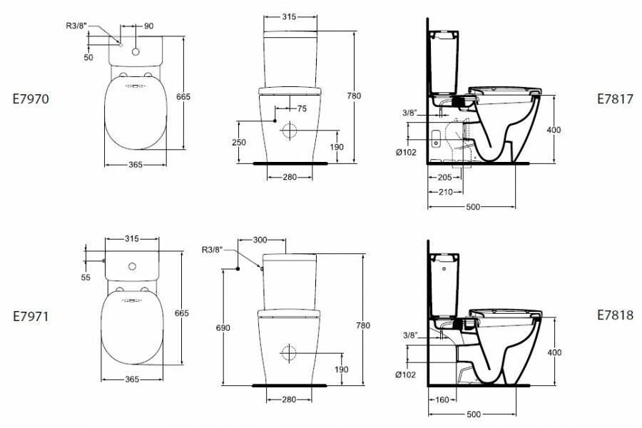 Бачок Ideal Standard Connect (E797001) - фото №12