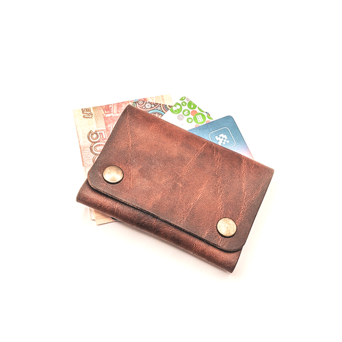 Бумажник , фактура гладкая, матовая, коричневый