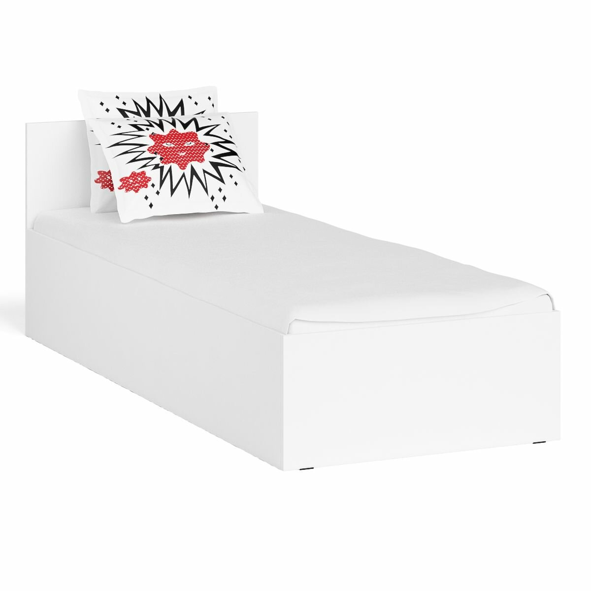 фото Кровать Мори 800 цвет дуб сонома, ШхГхВ 83,5х203,5х70 см, сп. м. 800х2000 мм, без матраса, основание есть