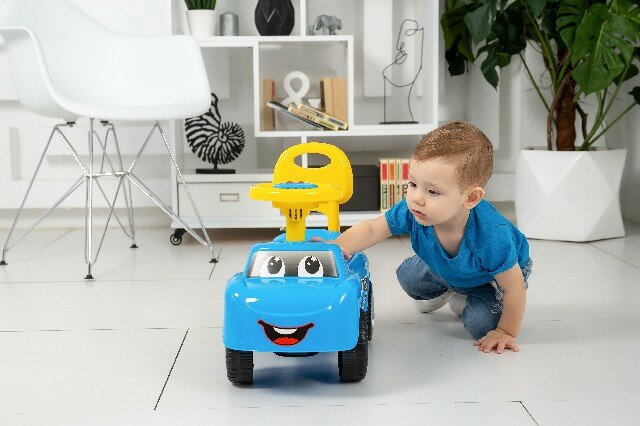 Каталка детская Baby Care Dreamcar, синяя - фото №10