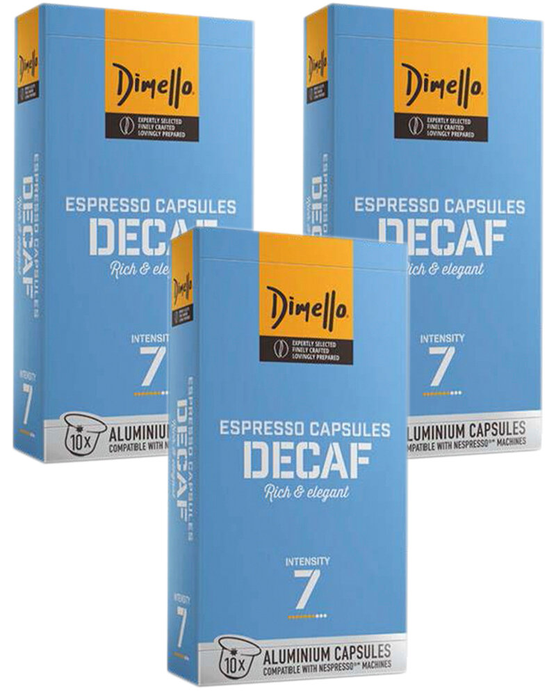 Dimello Кофе в капсулах без кофеина Decaf 10 шт. - 3 уп.