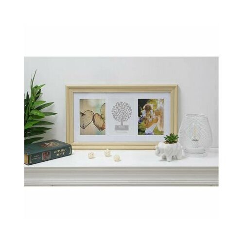 Фоторамка на 3 фотографии размер фото 13х18 см полистирол 846₽