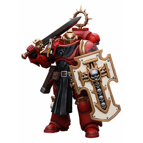 Фигурка JOYTOY Warhammer 40K Primaris Space Marines Blood Angels Bladeguard Veteran 1:18 фигурка mcfarlane toys лейтенант примарис вархаммер warhammer 40000 blood angels primaris lieutenant