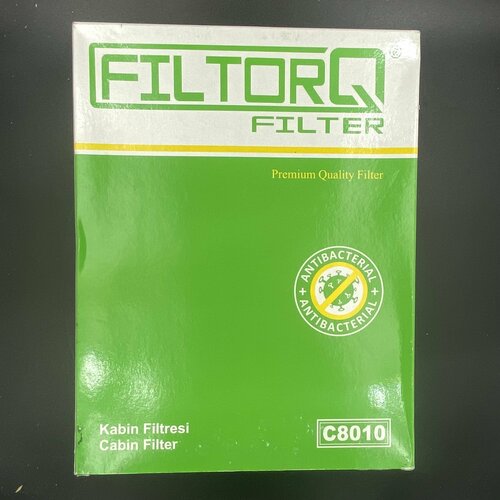 Фильтр салонный антибактериальный FILTORQ C8010 Skoda Octavia I 96- VW Golf III 91- VW Passat 00- VW Polo III IV 94 аналог Mann CU2882