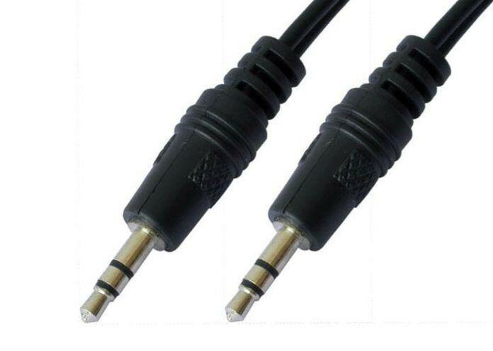 Кабель 5bites mini jack 3.5 mm - mini jack 3.5 mm (AC35J), 1 м, черный