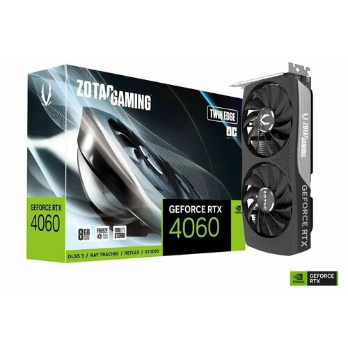 Видеокарта Zotac RTX 4060 Twin Edge OC 8GB GDDR6 128bit 3xDP HDMI 2FAN Medium Pack видеокарта sapphire rx7600xt pulse gaming oc 16gb gddr6 128bit 2xdp 2xhdmi 2fan