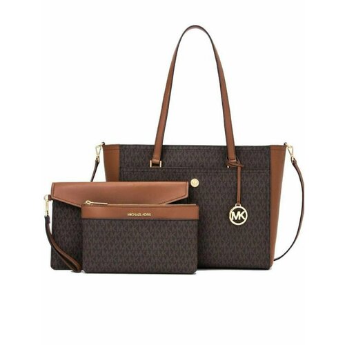 Комплект сумок тоут MICHAEL KORS 107269, 3, фактура рельефная, коричневый