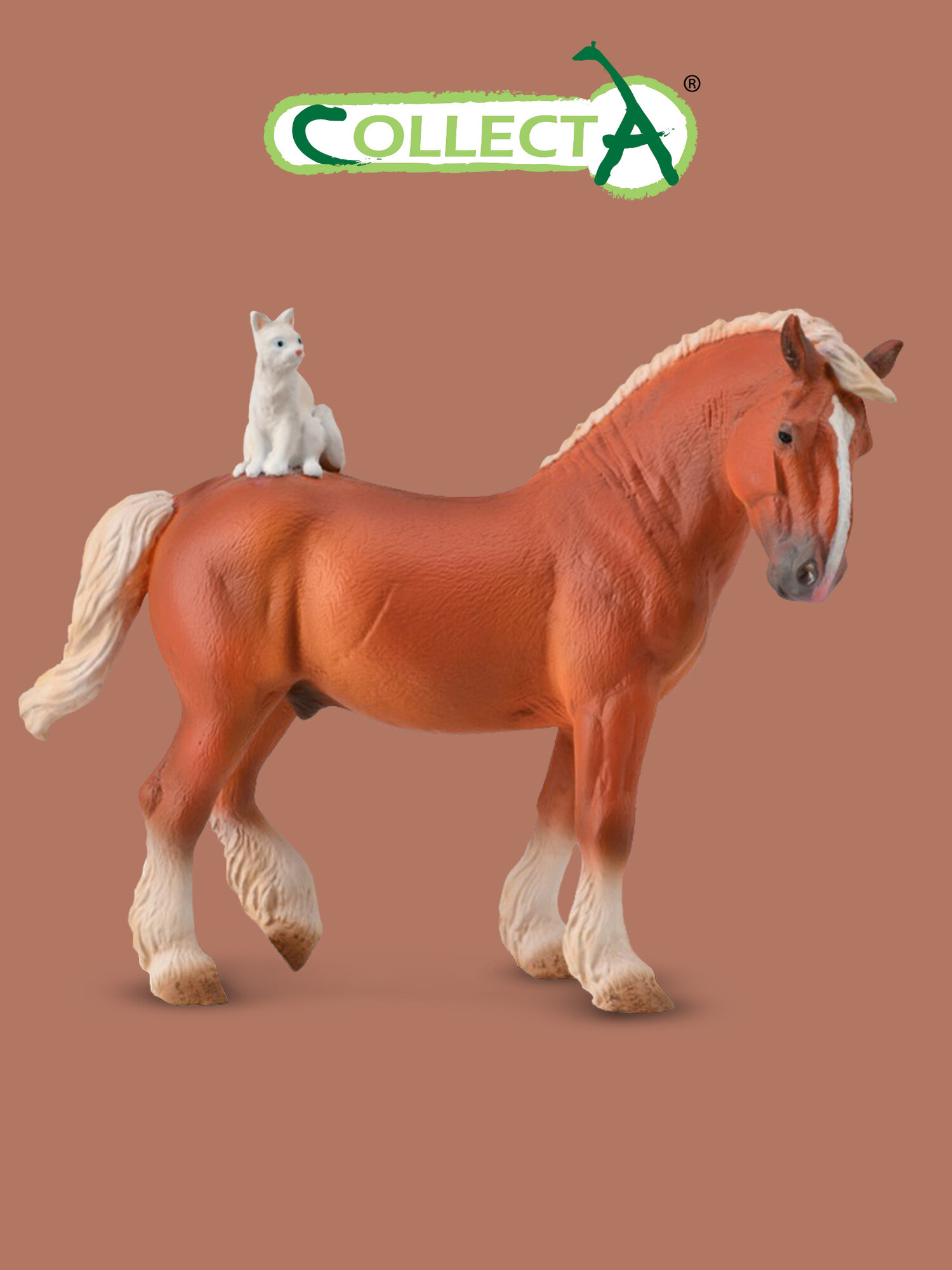 Фигурка Collecta Лошадь с кошкой