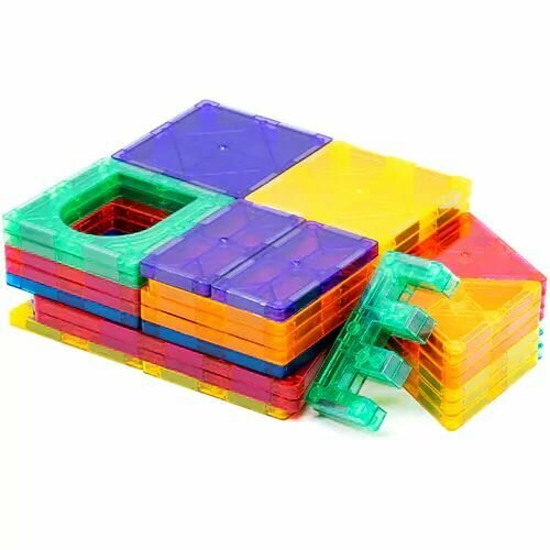 Магнитный конструктор - 48 элементов Цветной пластик магнитный конструктор 40 элементов es54477