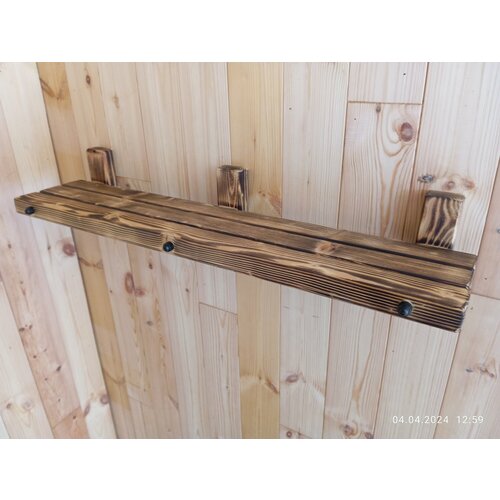 Полка из сибирской лиственницы (обжиг большая)