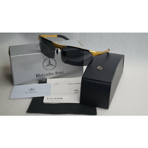 Солнцезащитные очки Mercedes-Benz Мерседес2024, золотой солнцезащитные очки ic berlin mercedes benz amg 02 blue bridge fashion silver