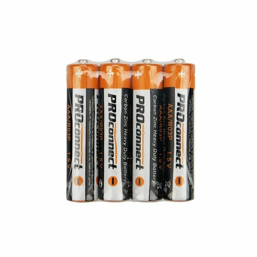 Батарейка солевая PROconnect R03P AAA 15V упаковка 4 шт 30-0020 цена за 1шт 224₽
